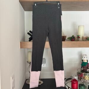 GapFit gfash Leggings in Dark Heathered Gray/Pink